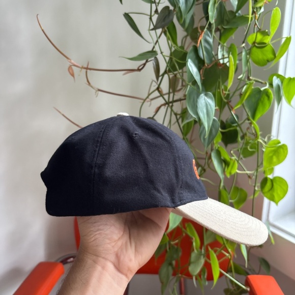 vintage PURE FIRE TANAKA MOTORS baseball cap black beige strapback - Picture 5 of 7